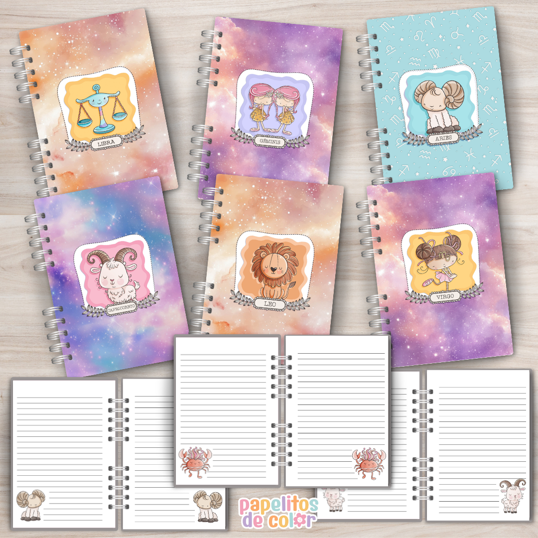 🐾Pack Cuadernos Zodíaco Mascotas✨