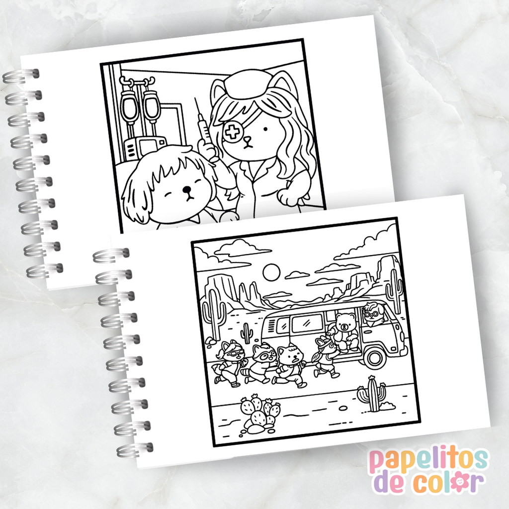 🎬🍿 Libro para Pintar Cozy Blockbusters 2 ✨🎨