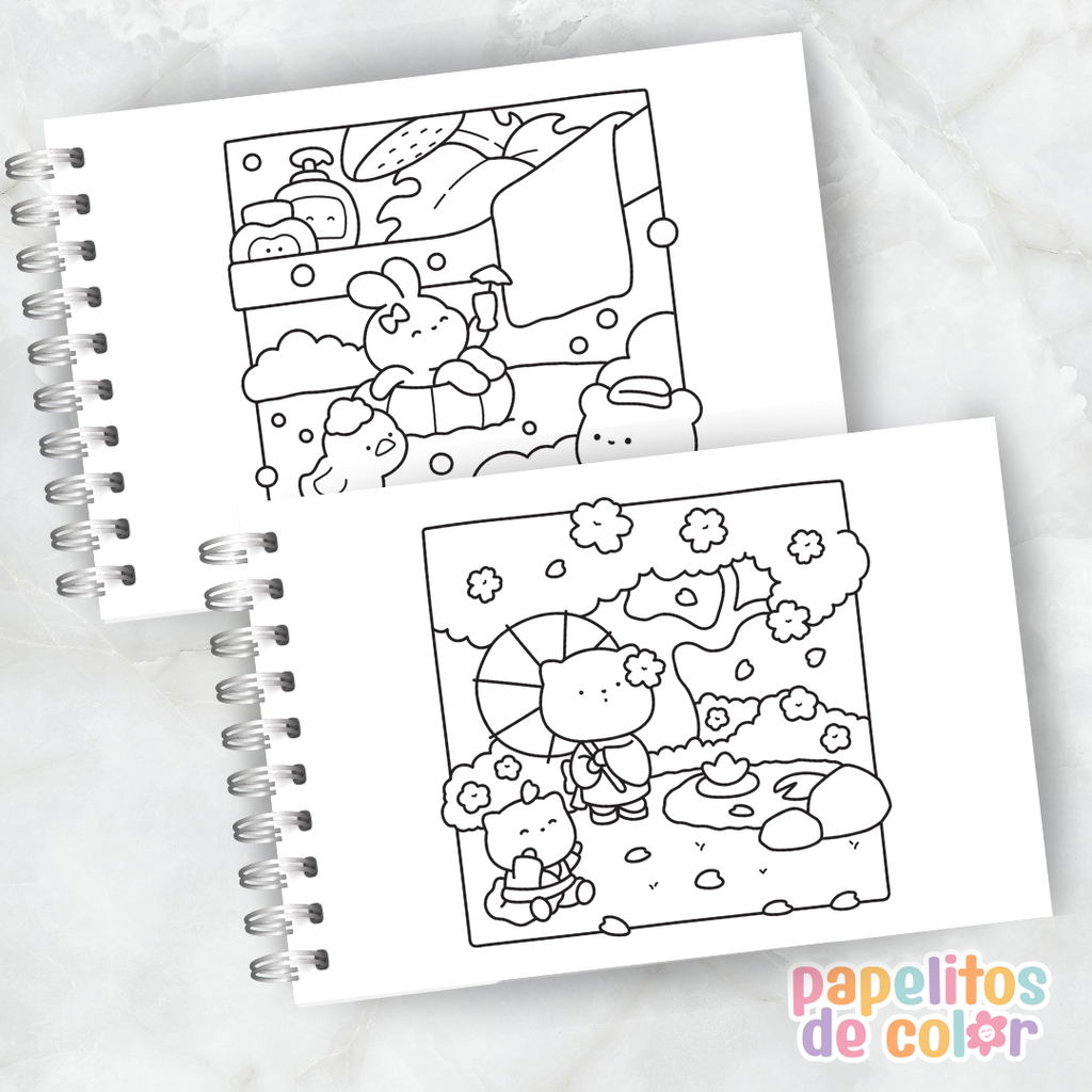 🎨💖Libro para pintar Kawaii Day Dream 🌈💭✨