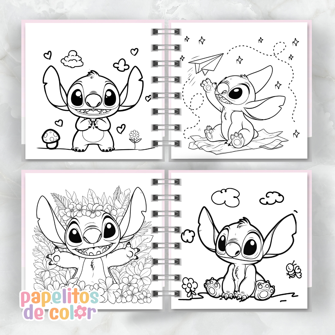 💙 Libro para Pintar – Stitch