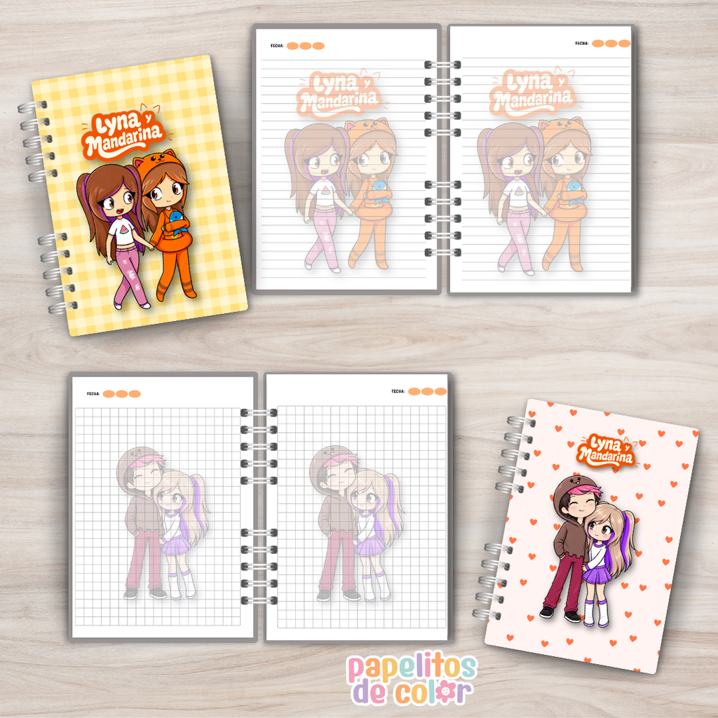 ✨Cuadernos Lyna y Mandarina 💕📚