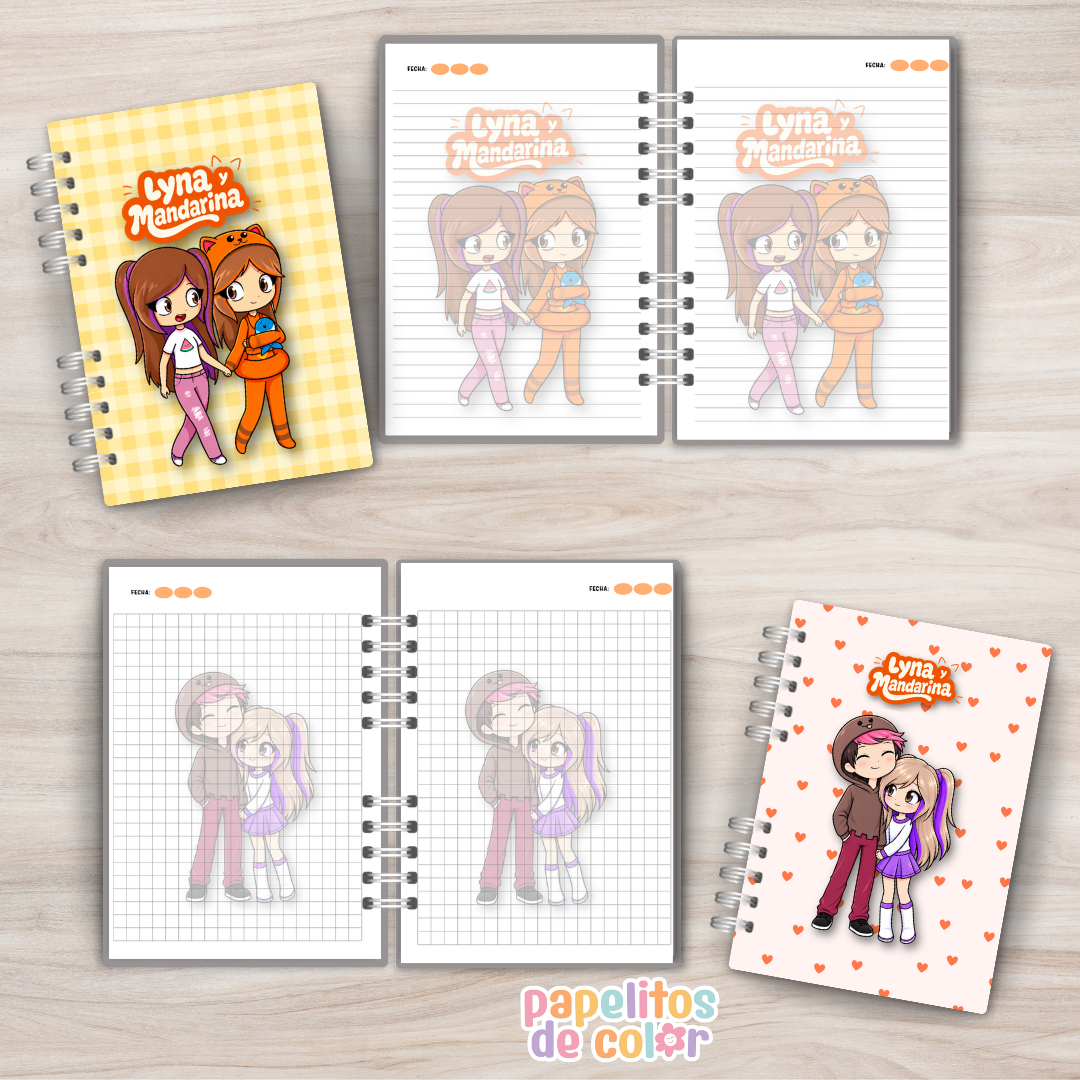 ✨Cuadernos Lyna y Mandarina 💕📚