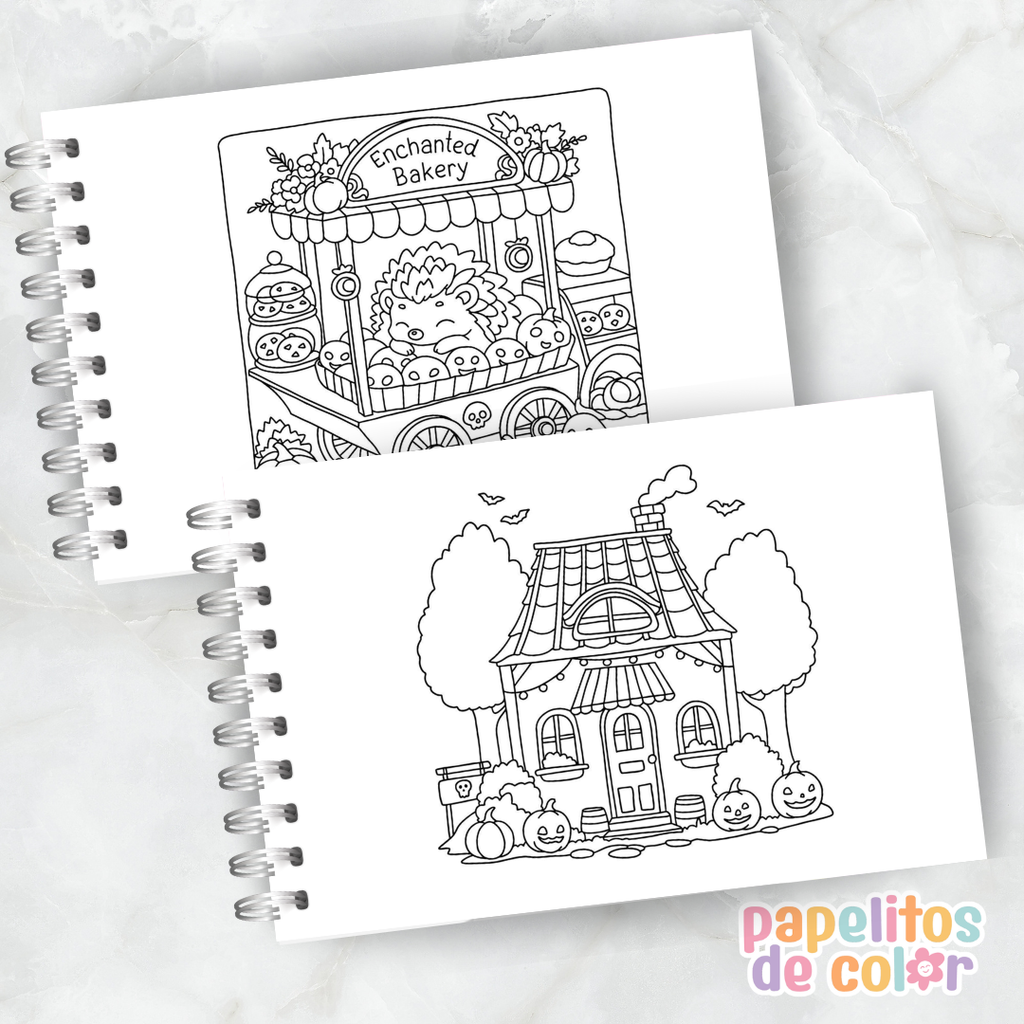 🍂🕯️ Cuaderno para pintar Hyggetober ✨🎨