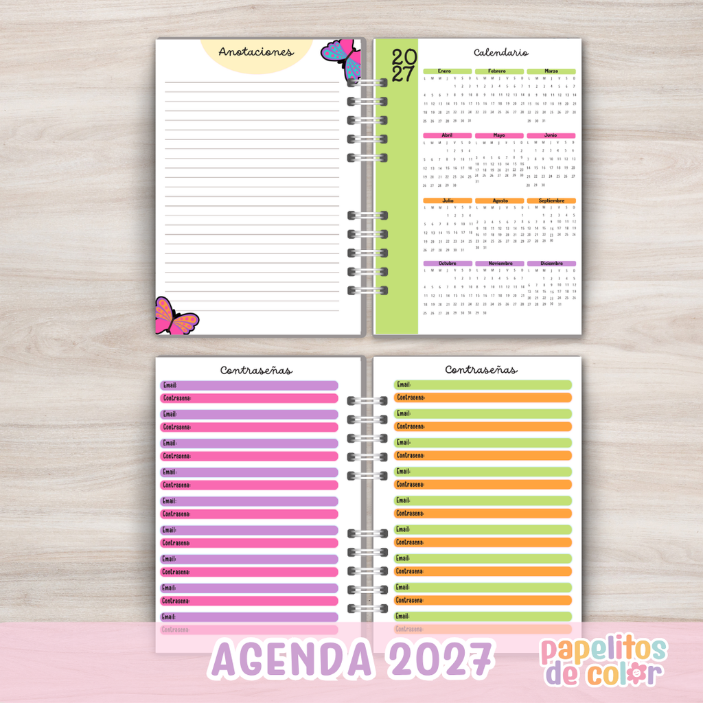 🌿 Agenda Valiente - Semanal 2027 🌿