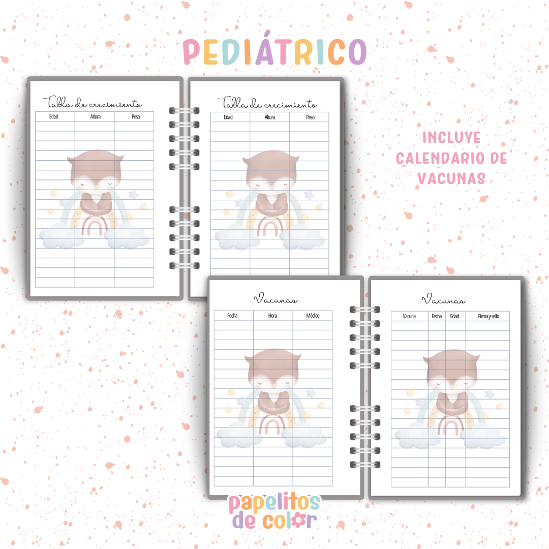 🦉 Cuaderno Pediátrico - Buhito 💙