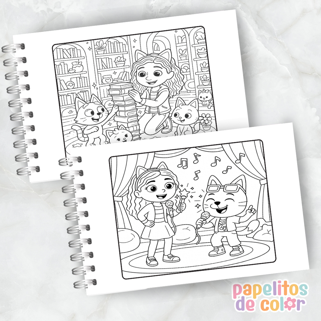 🎨 Libro para Pintar de La Casa de Gabby 🐱🏠💖