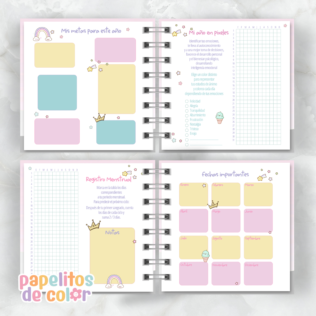 Agenda Pastel 2026 (15x15 cm) 🌸✨