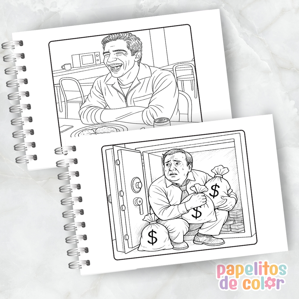 ❤️💰 Libro para pintar La Casa de Papel 💰❤️