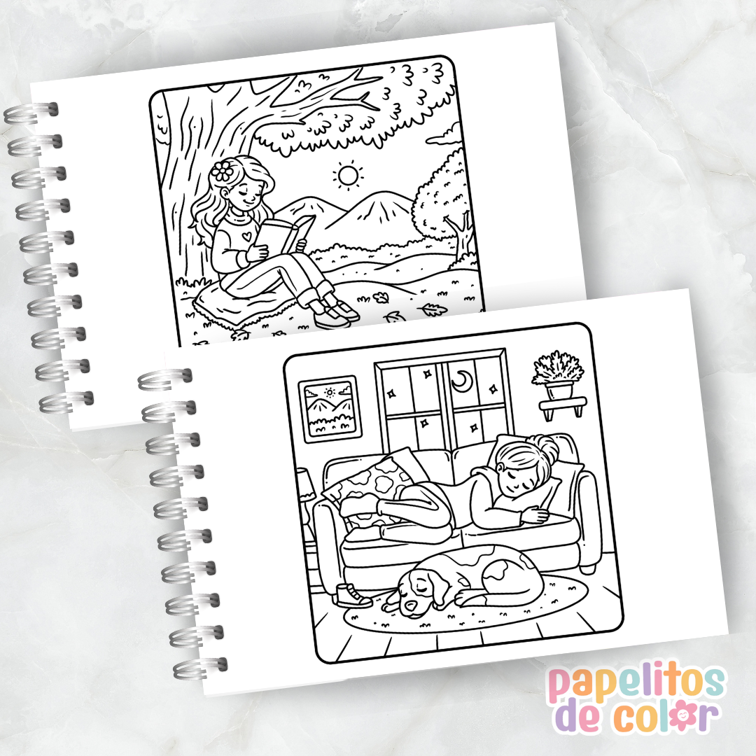💖 Cuaderno para Pintar Girl Moments 3✨