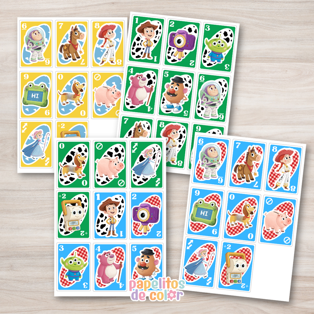 🃏 Cartas UNO Versión Toy Story 🤠🚀