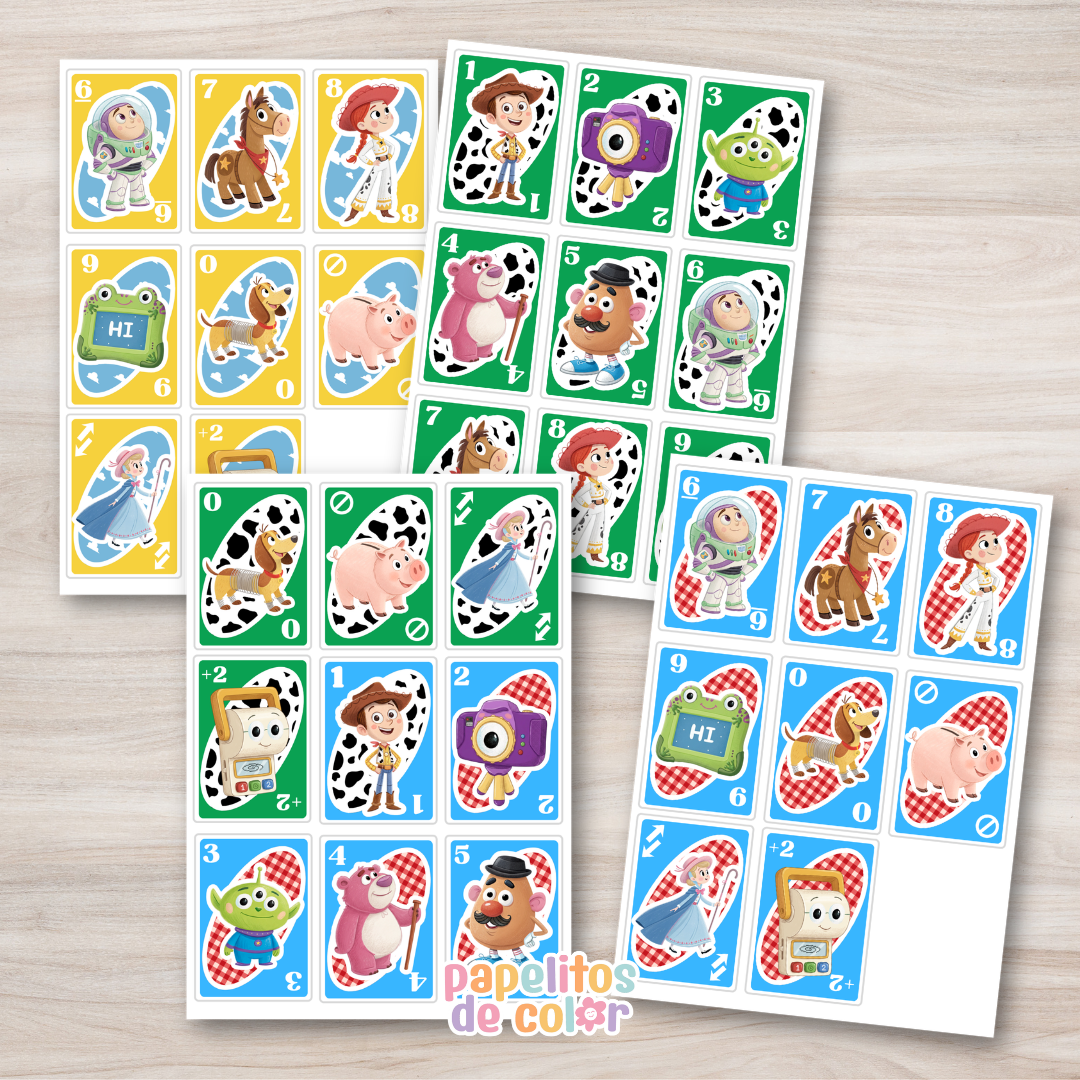 🃏 Cartas UNO Versión Toy Story 🤠🚀