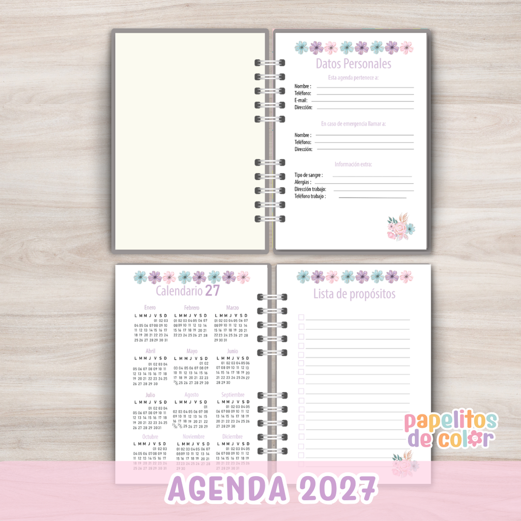 ✨Agenda Spring 2027 - Diaria 🌸✨