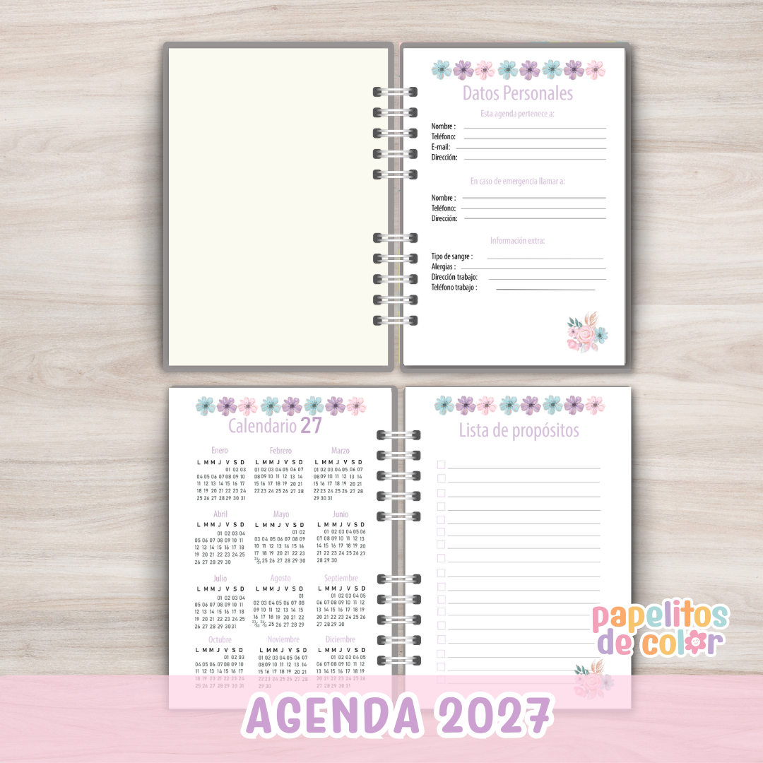 ✨Agenda Spring 2027 - Diaria 🌸✨