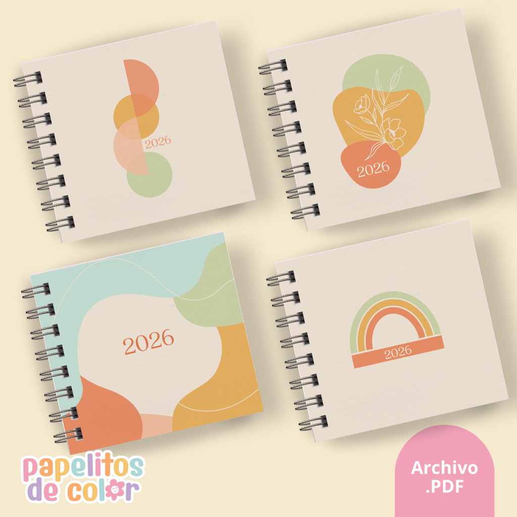 Pack 15 Portadas Agendas  – Estilo Boho
