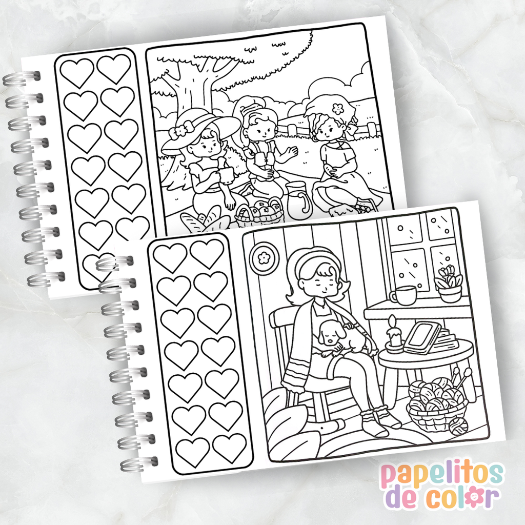 🌼Libro para Pintar - Countryside Girl 👧