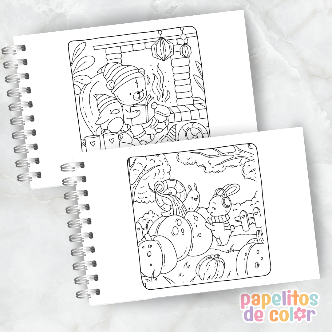 🍂 Cuaderno para Pintar Autumn Hygge✨