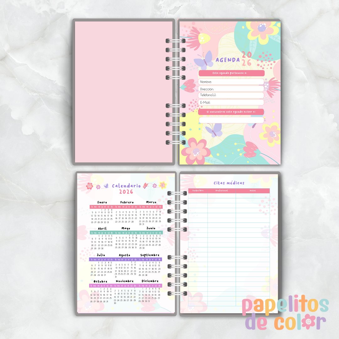 Agenda Planner Floral 2026 🌸✨