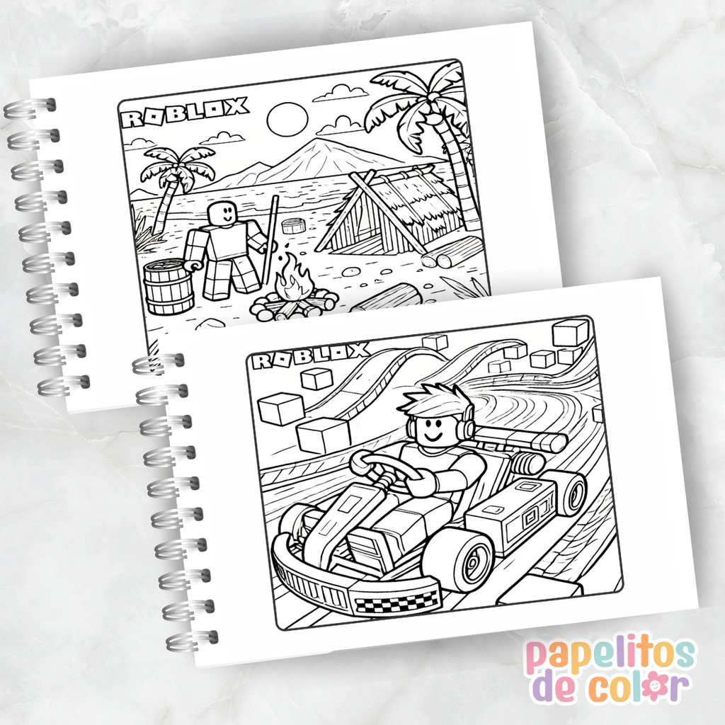 🎮✨ Cuaderno para pintar Roblox Vol. 2✨🧩