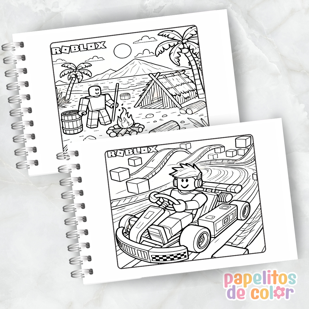 🎮✨ Cuaderno para pintar Roblox Vol. 2✨🧩