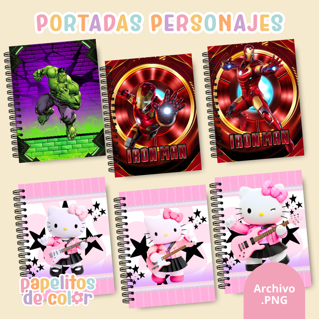 📚✨ Combo Portadas Personajes – Vol. 13 🌵✨