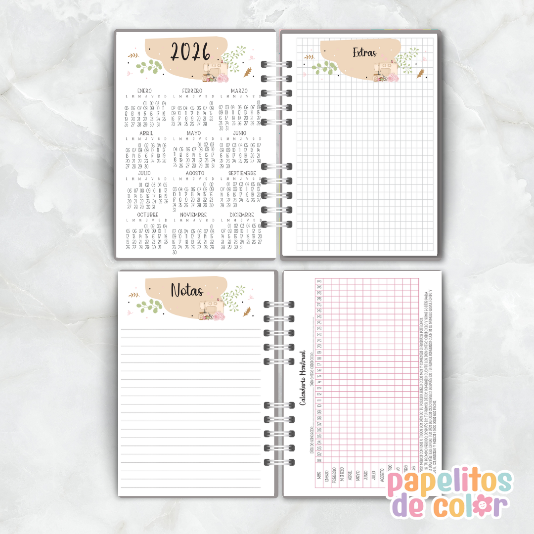🧵Planner Perpetuo Costura ✂️✨