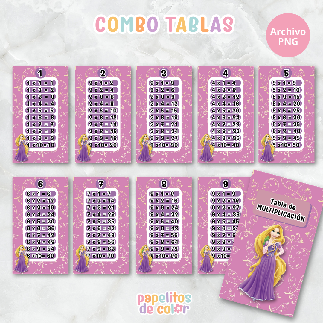 📚✨ Tablas para Multiplicar – Vol. 8 ✨📚