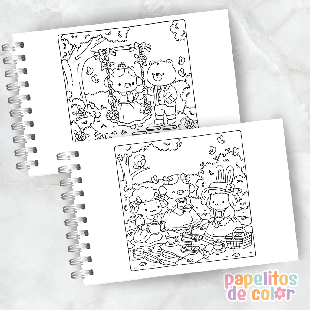 💕🎨 Libro para Pintar Regency Cuties Valentines ✨