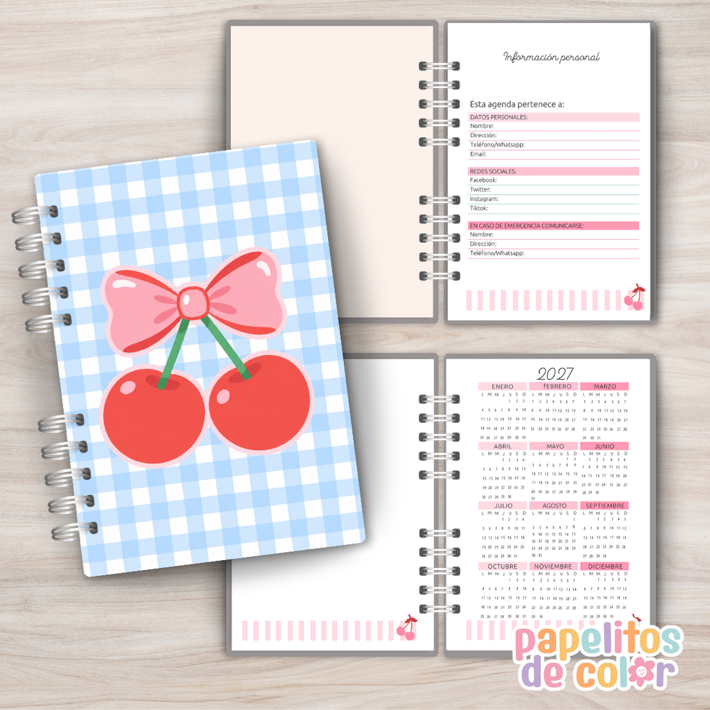 🍒 Agenda Cerezas - Diaria 2027  🍒