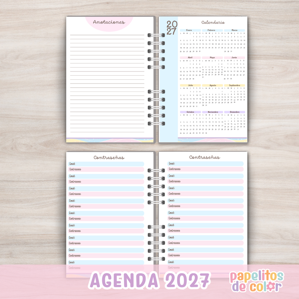 📅 Agenda Fuerte - Semanal 2027✨