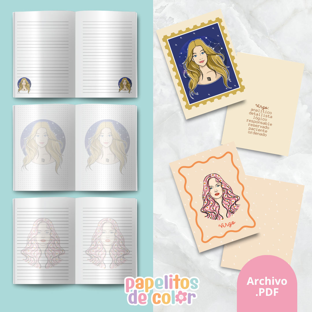 ♓ Cuadernos Abrochados del Zodiaco