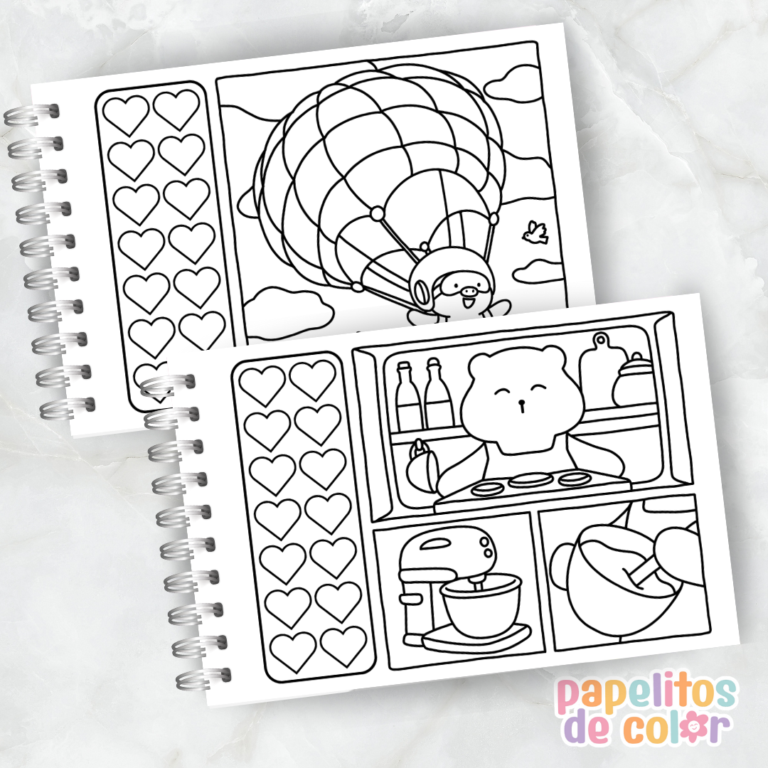 🌿 Libro para Pintar  - HYGGE VIBES  ✨