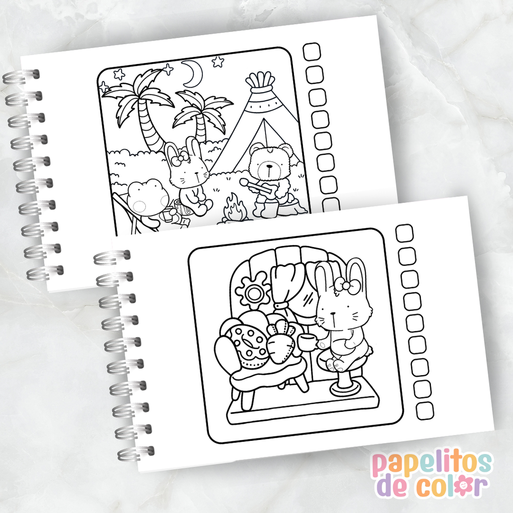 🌈✈️ Libro para pintar Viaje Happy Colors ✈️🌈