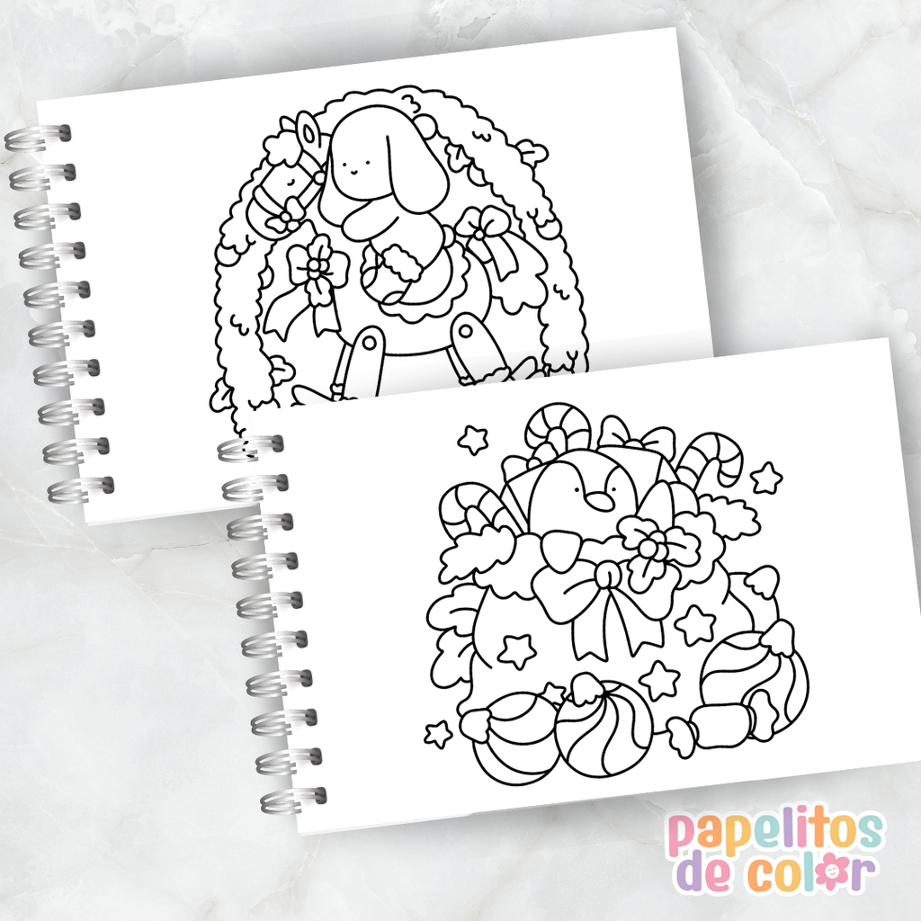 🎄 Cuaderno para Pintar Xmas Corner✨