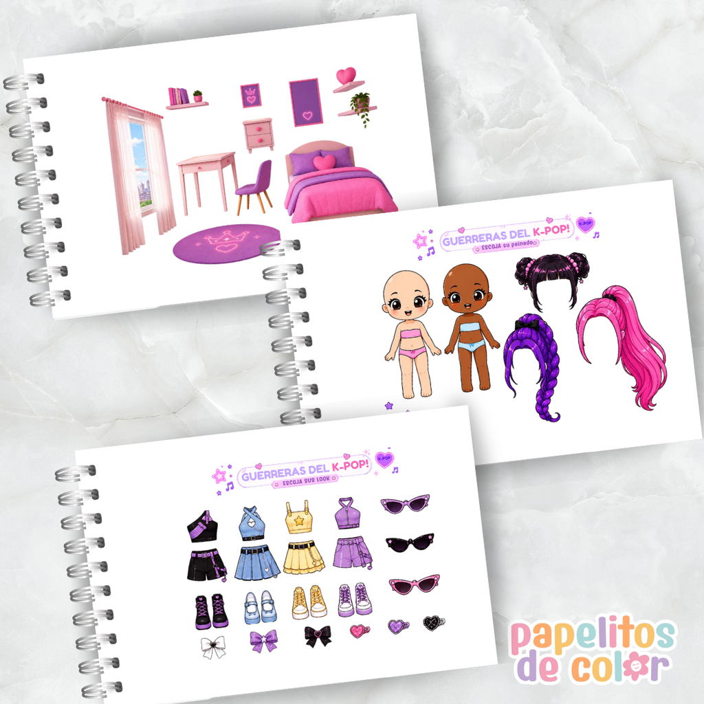 🎤💜 ¡Paper Dolls K-Pop! ✨🎶
