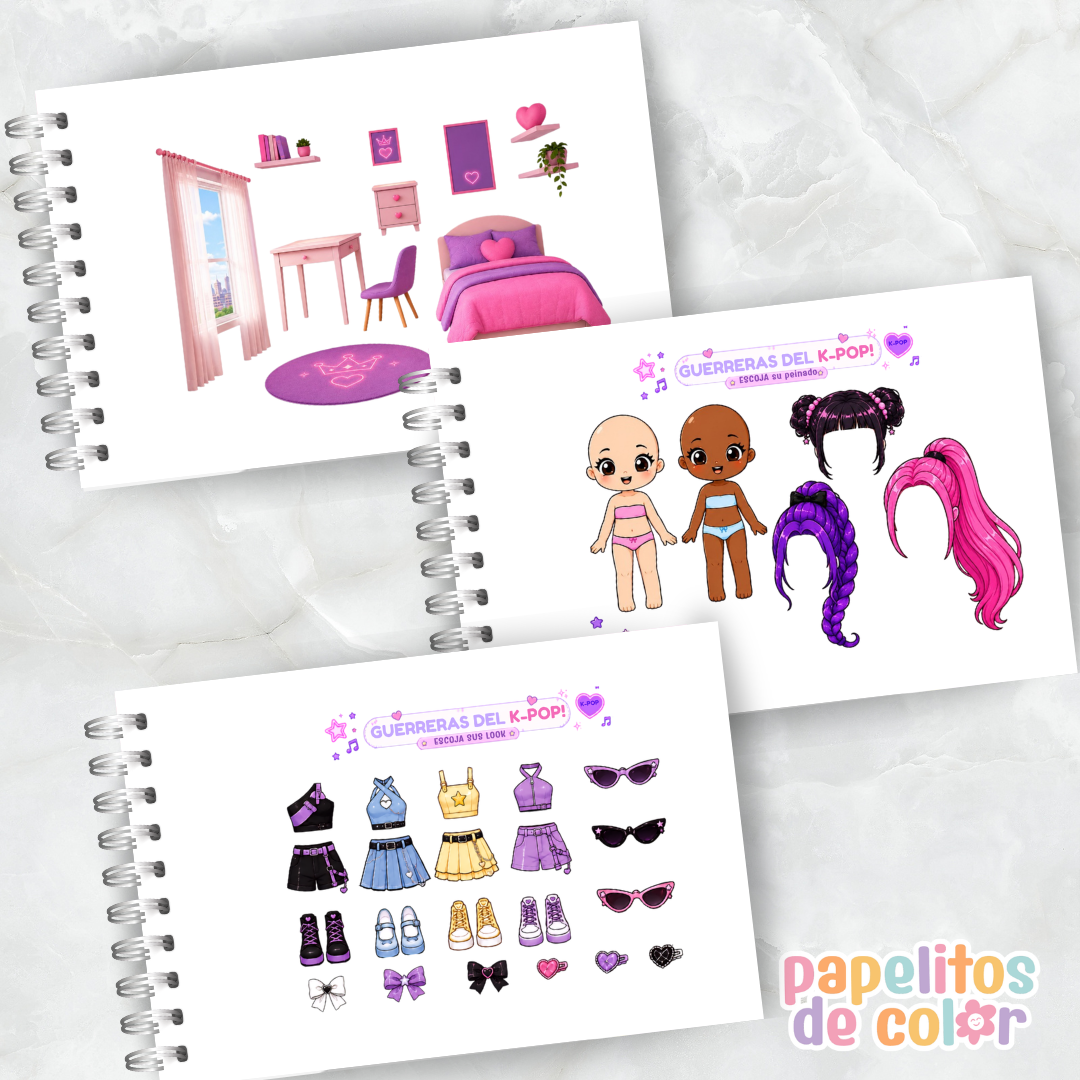 🎤💜 ¡Paper Dolls K-Pop! ✨🎶