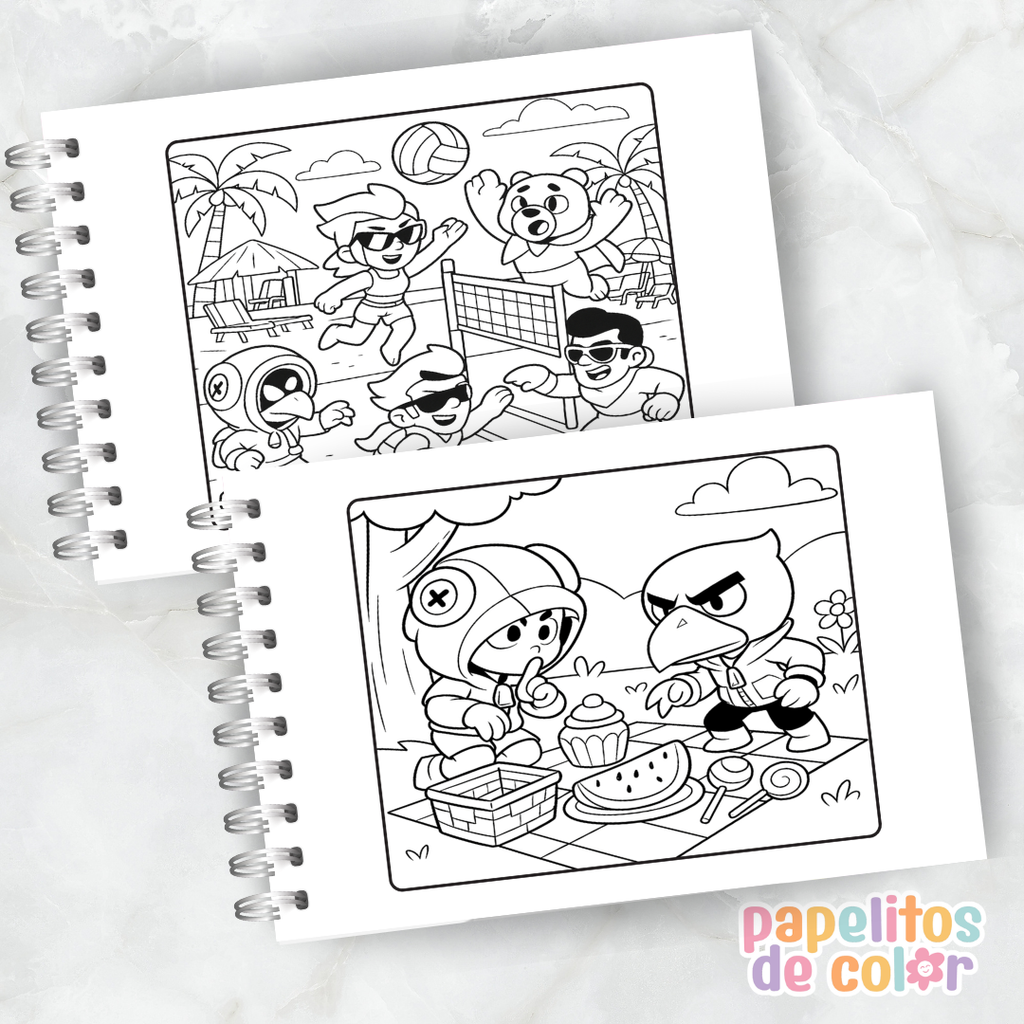 🎮✨ Libro para pintar Brawl Stars ✨🎮