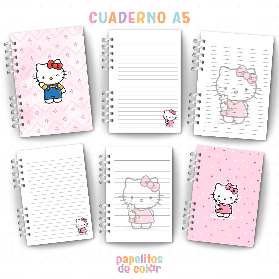 🎀📓 Cuadernos y Anotadores Kitty 2 📓🎀