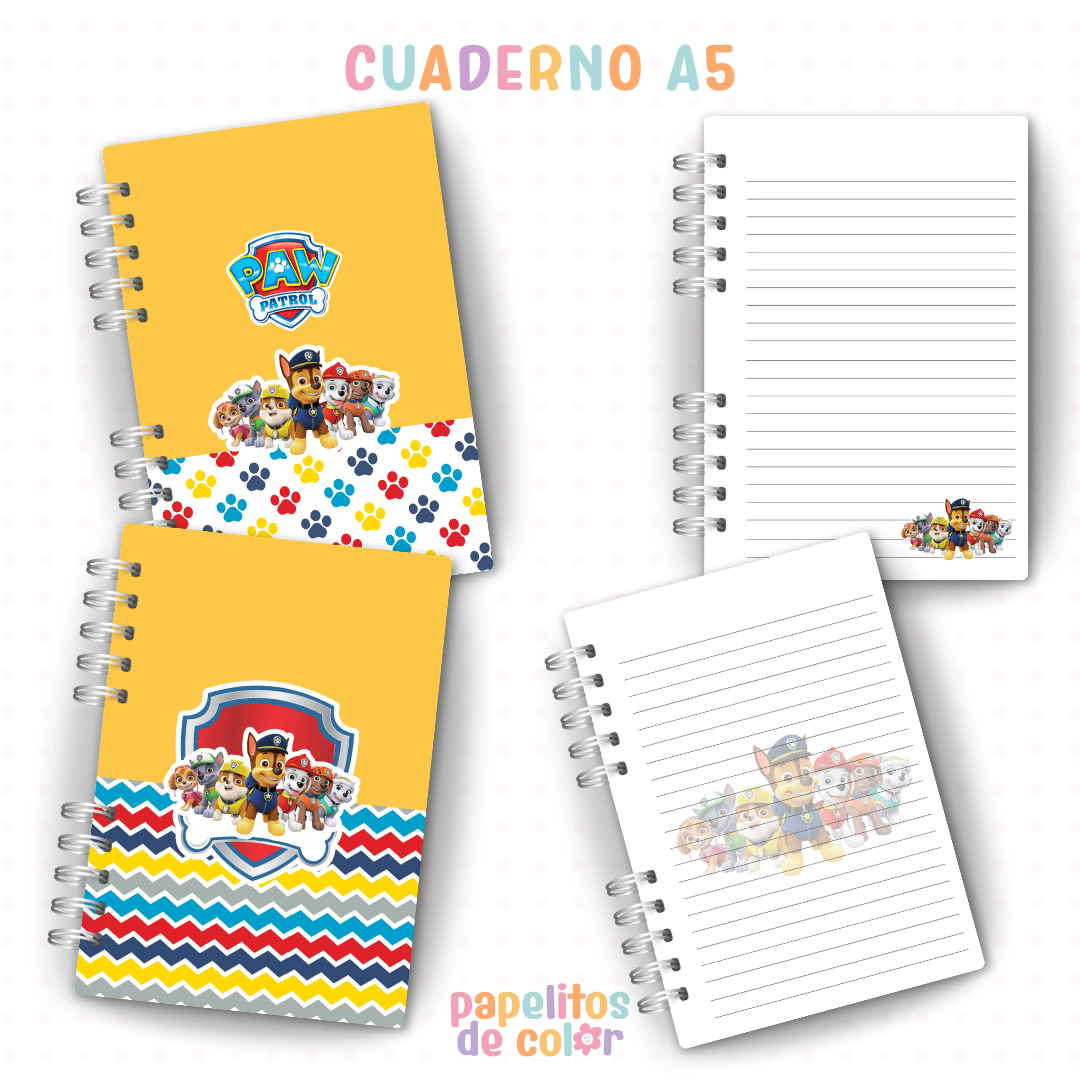 🐾📓 Cuadernos y Anotadores Paw Patrol 🐶🐾