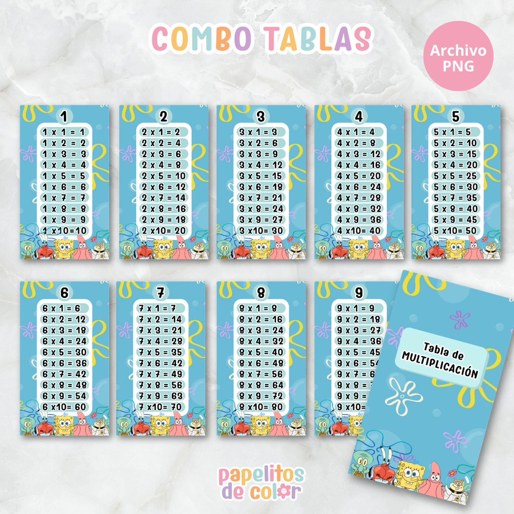 📚✨ Tablas para Multiplicar – Vol. 3✨📚