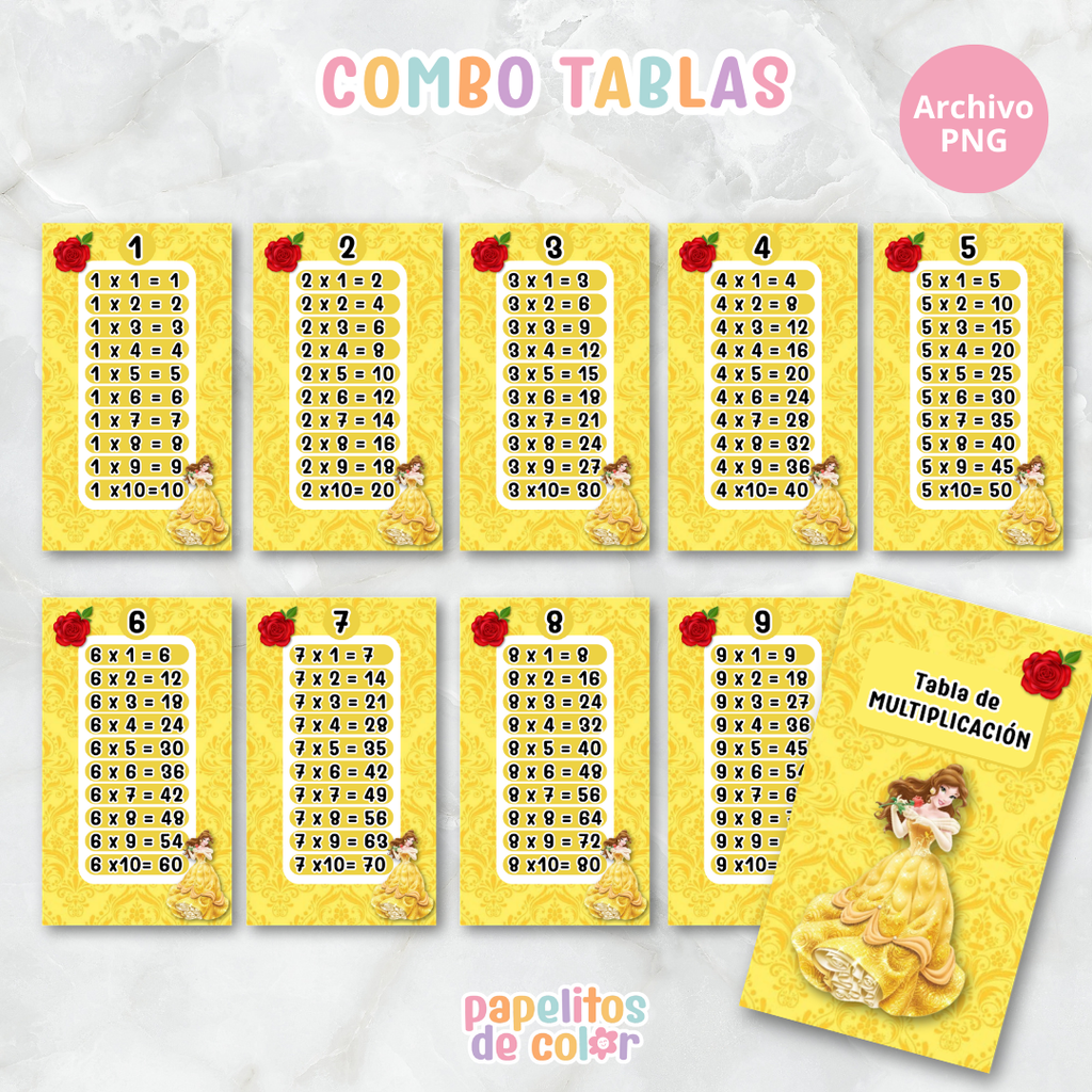 📚✨ Tablas para Multiplicar – Vol. 7 ✨📚