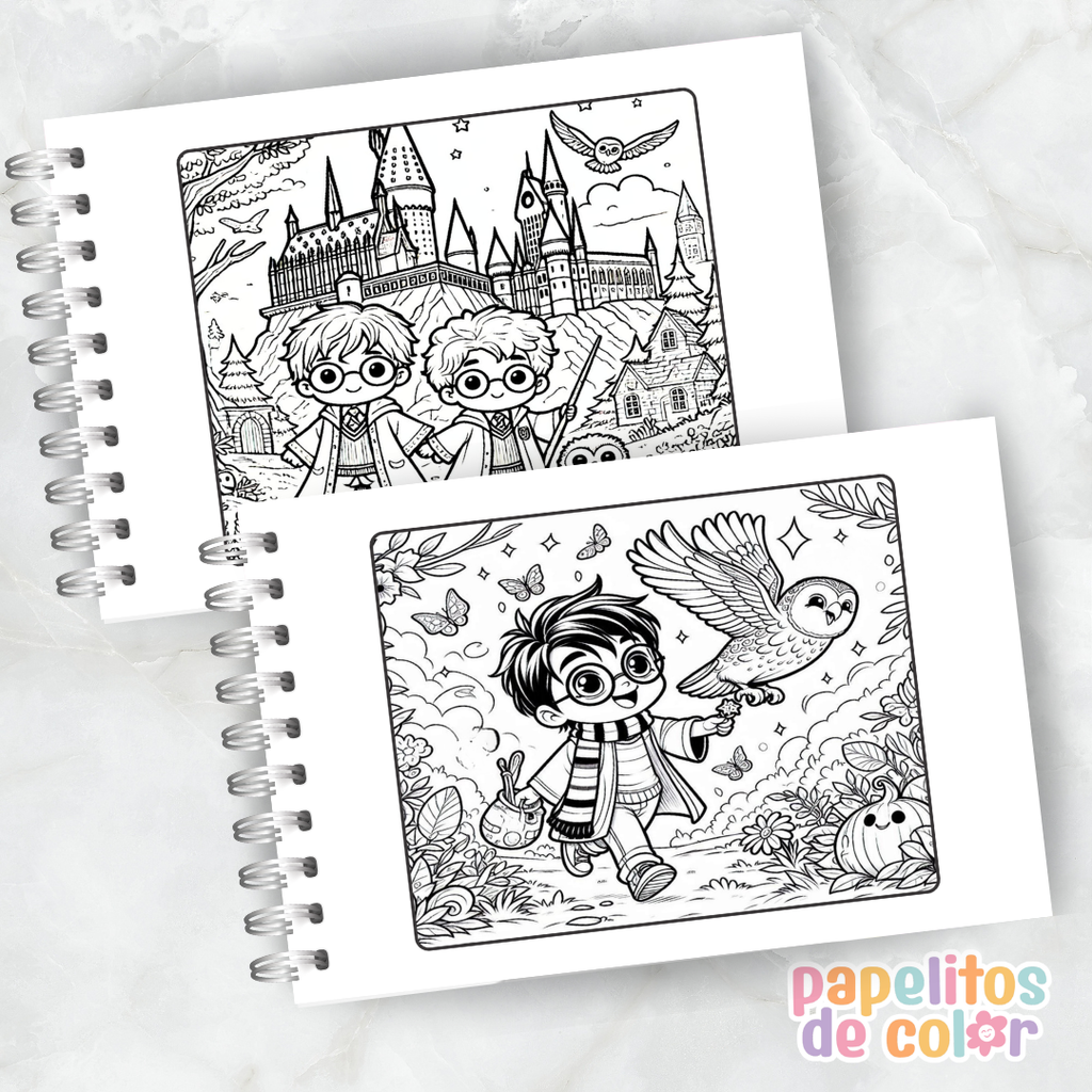🪄✨ Cuaderno para pintar Harry Potter ✨📖