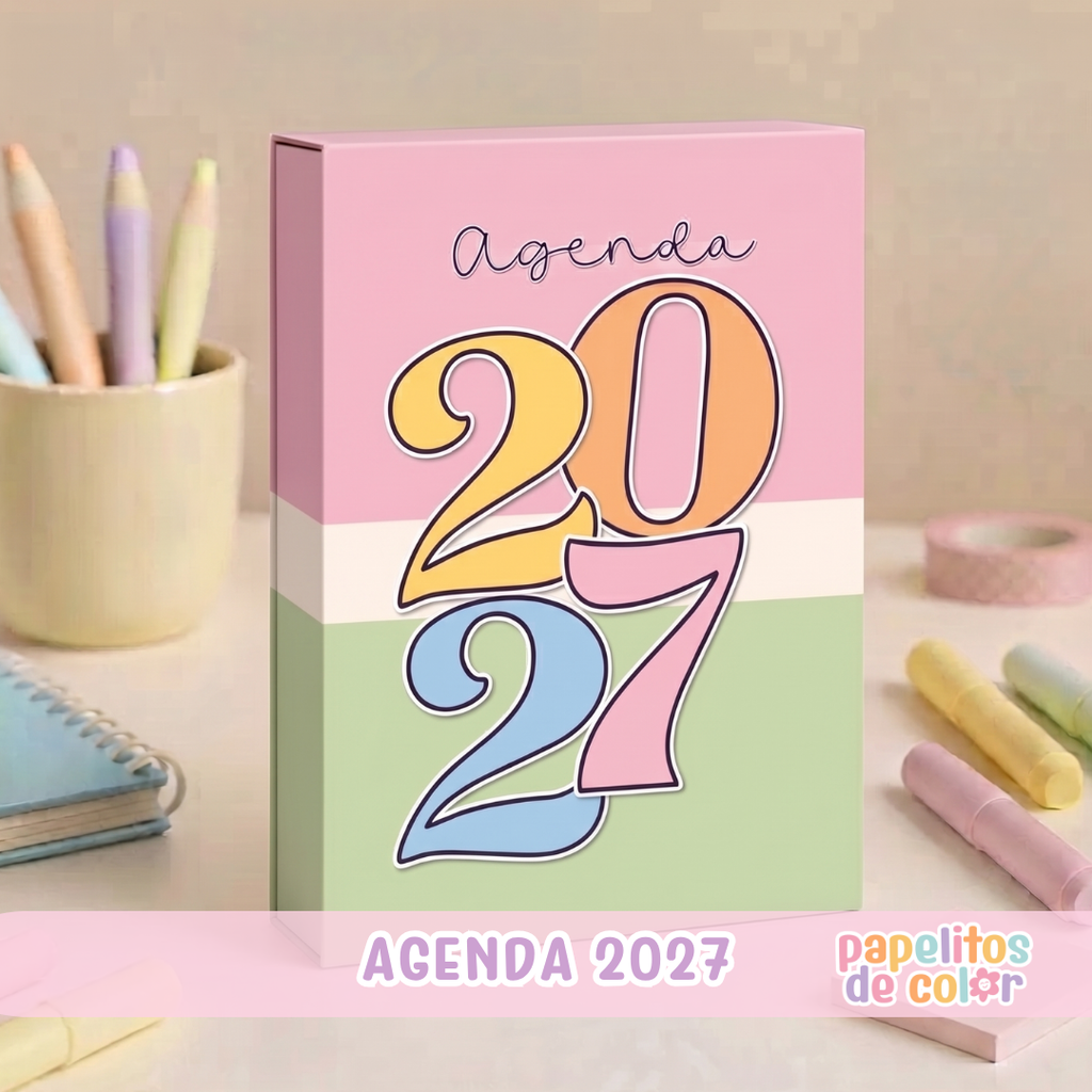 💫Agenda Charletas - Estilo Folleto 2027🗓️