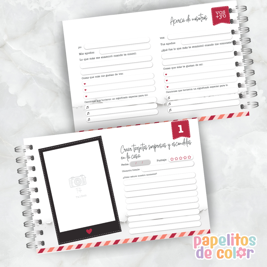 💞 Cuaderno 100 Momentos con Vos  📖