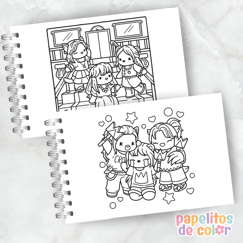 🎶✨ Libro para Pintar Cozy K-Pop 🎨💖