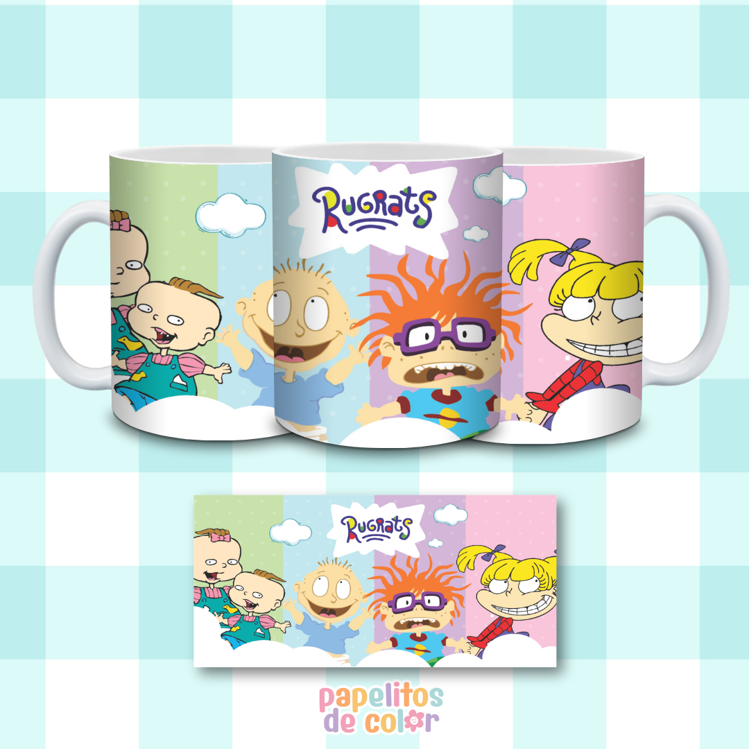 ☕🌈 Diseños para Tazas Infancia Retro ✨🧸