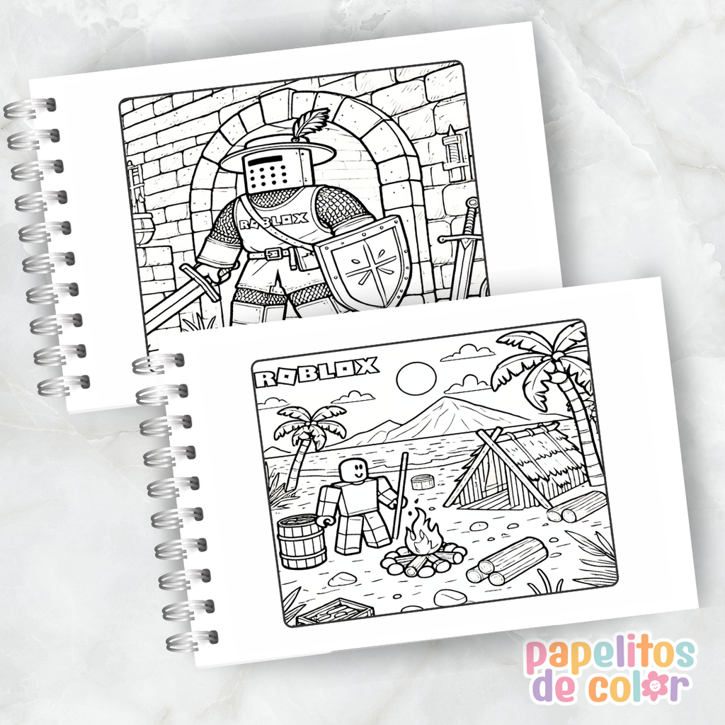 🎮✨ Cuaderno para pintar Roblox Vol. 2✨🧩