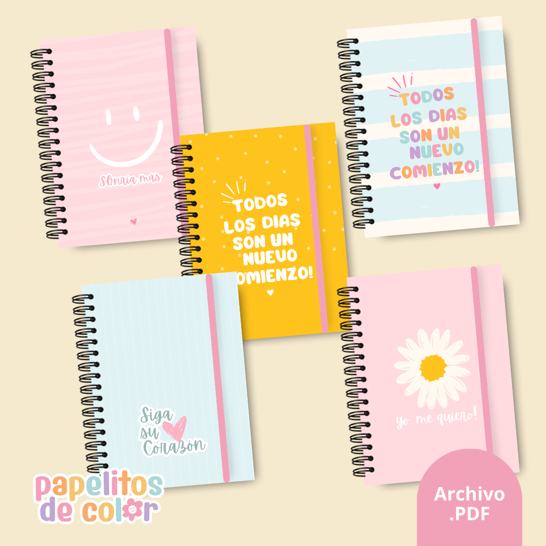 Pack 25 Portadas Agendas - Kit 1