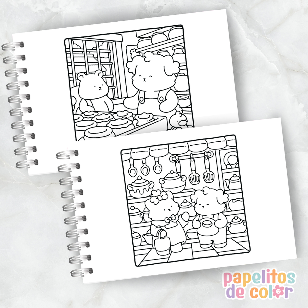 🧸 Cuaderno para Pintar Cuddle Buddies✨