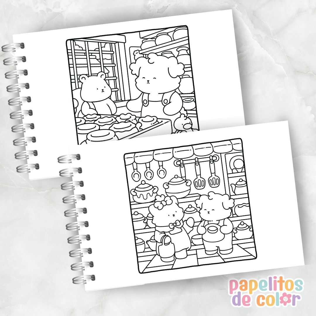 🧸 Cuaderno para Pintar Cuddle Buddies✨