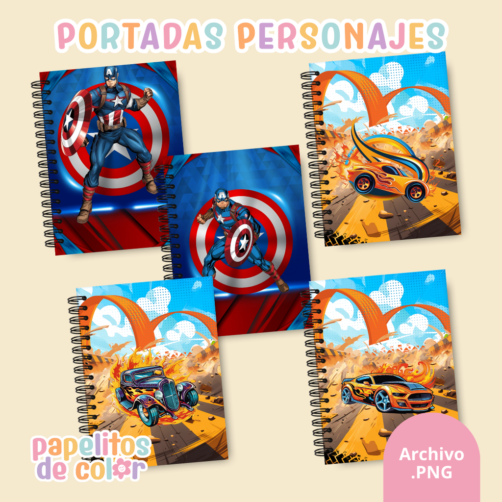 📚✨ Combo Portadas Personajes – Vol. 10 🦄🦖